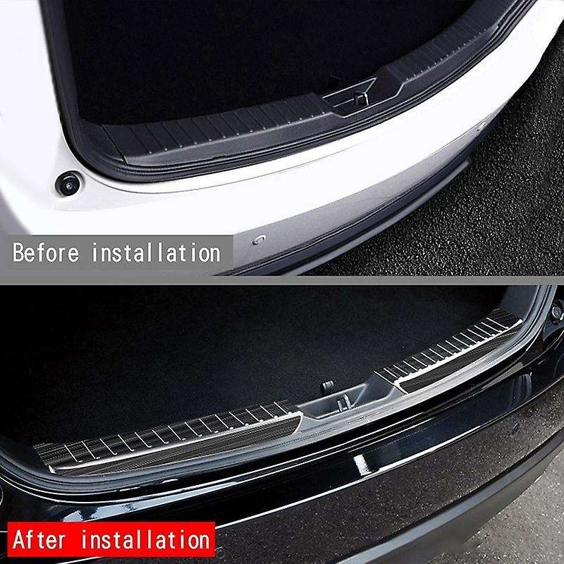Car Rear Bumper Trunk Guards Trunk Anti-Scratch Guards Rear Bumper Trim Cover for -5 2017-2021