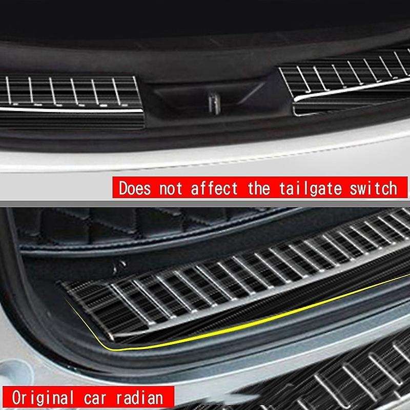 Car Rear Bumper Trunk Guards Trunk Anti-Scratch Guards Rear Bumper Trim Cover for -5 2017-2021
