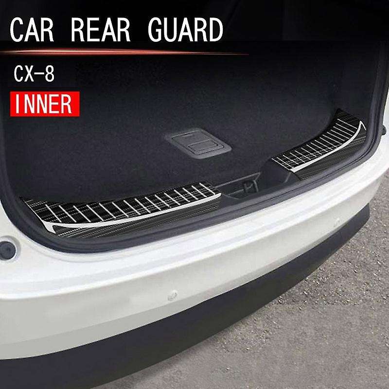 Car Rear Bumper Trunk Guards Trunk Anti-Scratch Guards Rear Bumper Trim Cover for -8 2018-2021