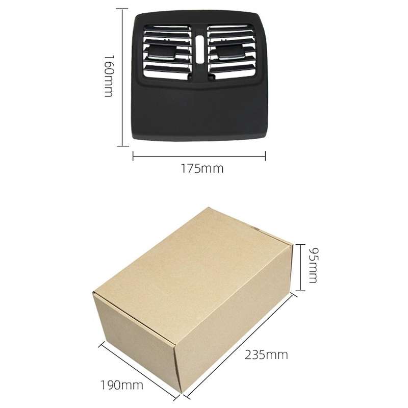 Car Rear Center Air Outlet Grille Cover Air Outlet Panel Rear Vent Frame for W212 2009-2014 21283004