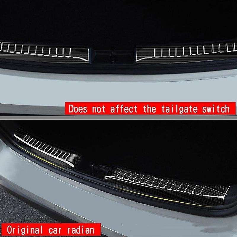 Car Rear Bumper Trunk Guards Trunk Anti-Scratch Guards Rear Bumper Trim Cover for Hatchback Yaris 20
