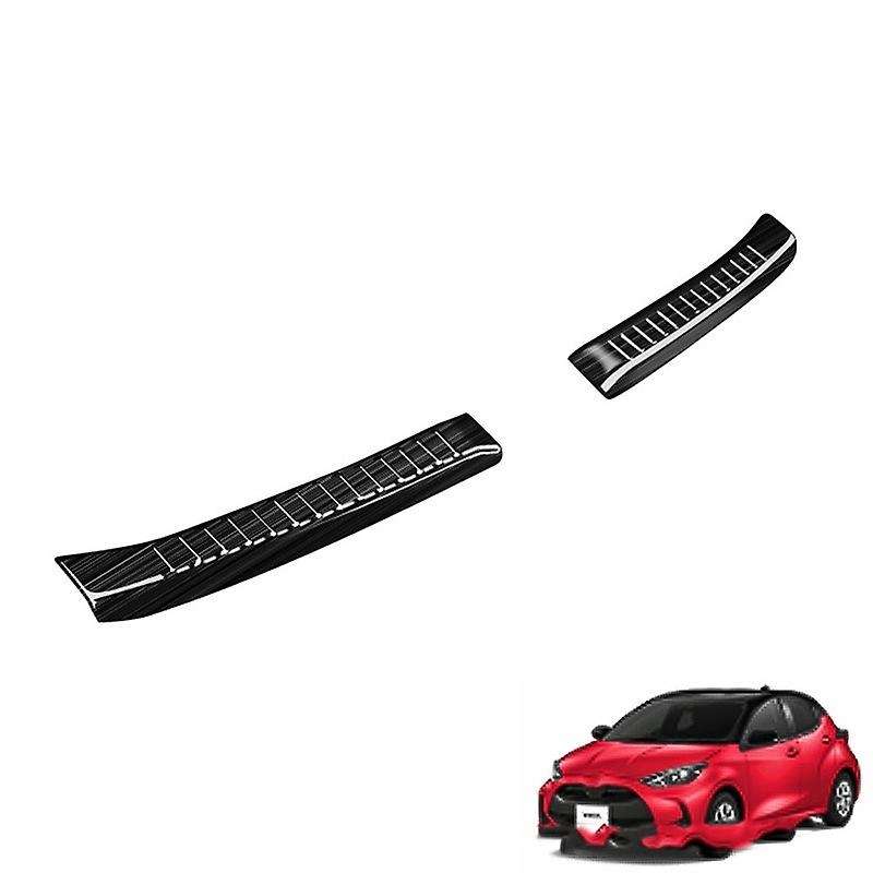 Car Rear Bumper Trunk Guards Trunk Anti-Scratch Guards Rear Bumper Trim Cover for Hatchback Yaris 20