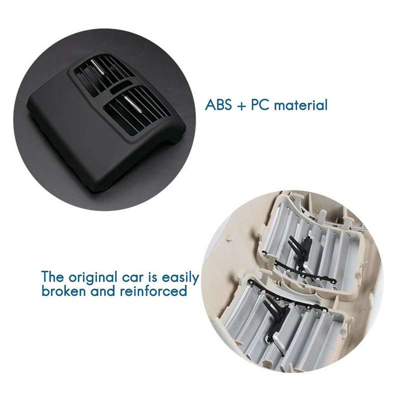 Car Rear Center Air Outlet Grille Cover Air Outlet Panel Rear Vent Frame for W212 2009-2014 21283004