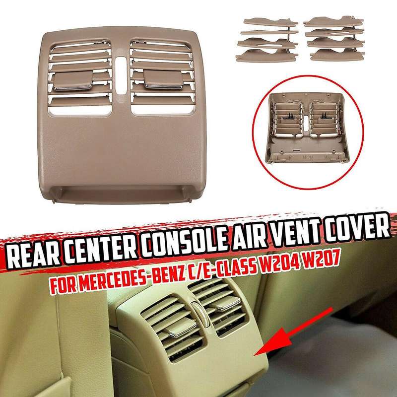 Car Rear Center Console A/C Air Vent Outlet Grille Panel Cover for C/E-Class W204 W207 20483009548R7