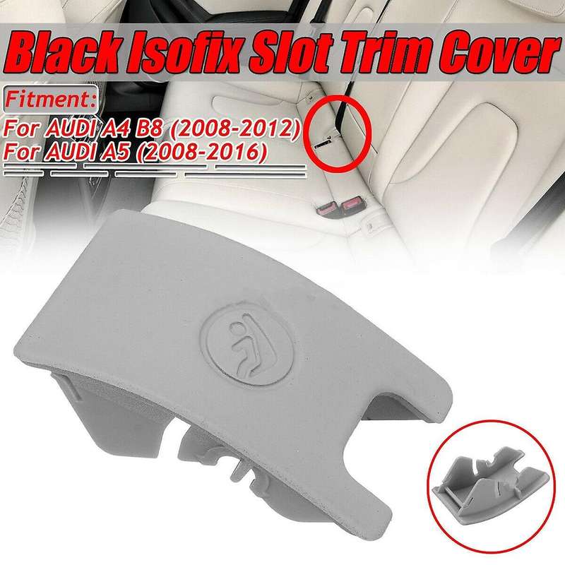 Car Rear Child Seat Anchor Isofix Slot Trim Cover Button for  A4 B8 A5 8T0887187 Isofix Regulator Co