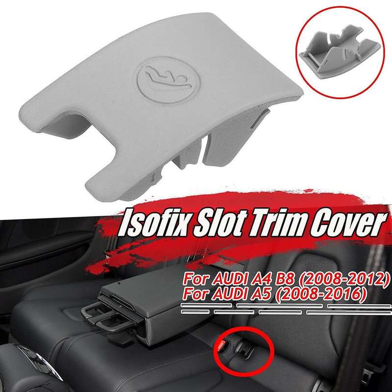 Car Rear Child Seat Anchor Isofix Slot Trim Cover Button for  A4 B8 A5 8T0887187 Isofix Regulator Co