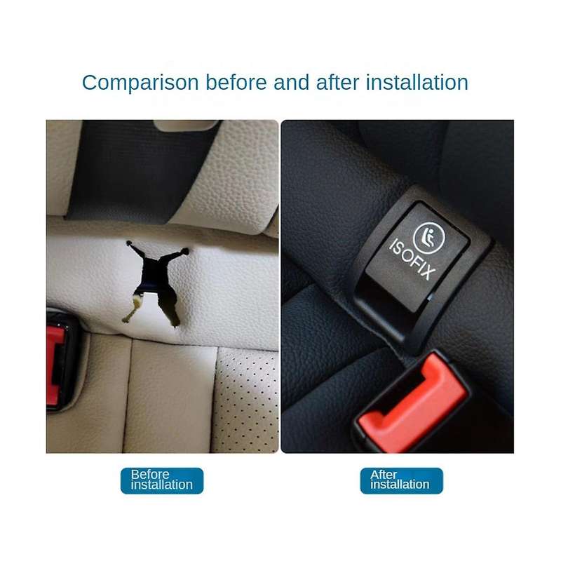 Car Rear Child ISOFIX Switch Seat Safety Cover for C Class W205 2015-2021 2059200513(Creamy White)