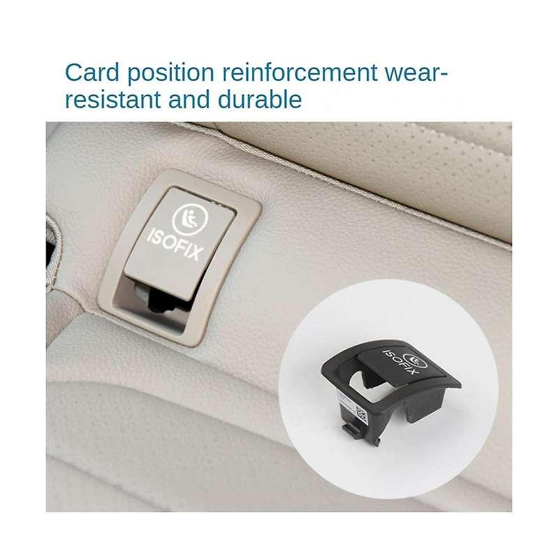 Car Rear Child ISOFIX Switch Seat Safety Cover for C Class W205 2015-2021 2059200513(Creamy White)