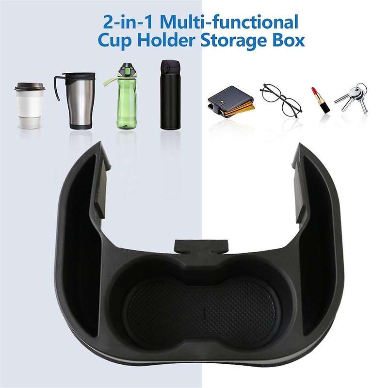 Car Rear Cup Holder Expander Organizer Tray for 2022-2024 Cup Holder Insert Accessories