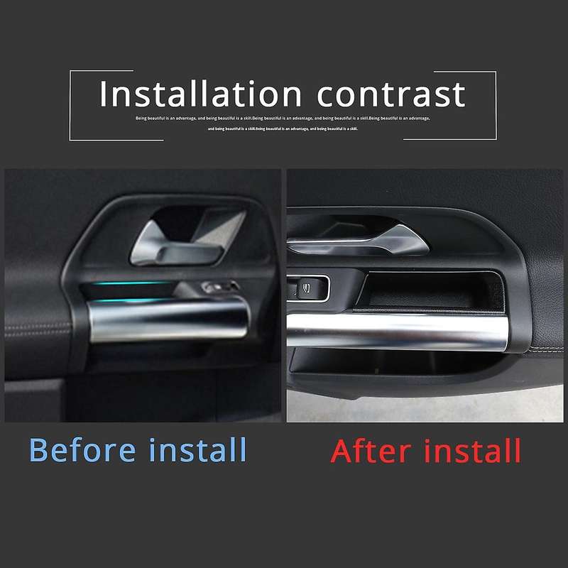 Car Rear Door Armrest Storage Box for GLA Class H247 2020-2021 Container Holder Stowing Tidying