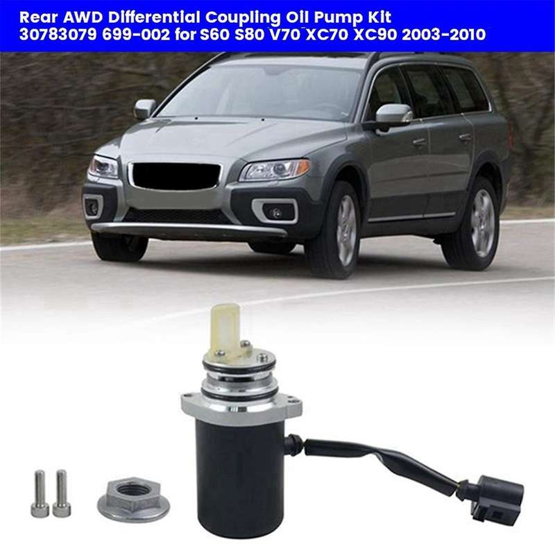Car Rear Differential Oil Pump Kit 30783079 699-002 for S60 S80 V70 XC70 XC90 2003-2010 Coupling Oi