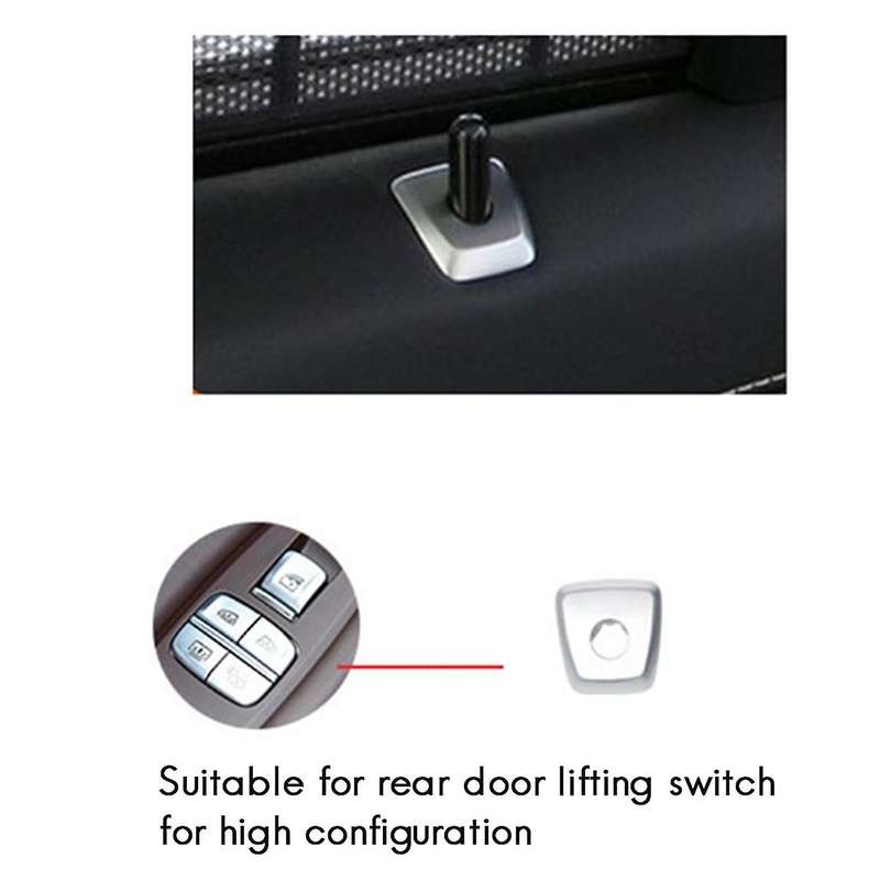 Car Rear Door Pin Cover Base Trim 51427400473 for 7 Series G11 G12 2015-2022 Door Lock Knob Cover Ba
