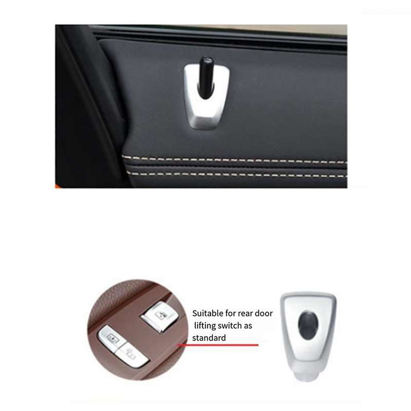 Car Rear Door Pin Cover Base Trim 51427400473 for 7 Series G11 G12 2015-2022 Door Lock Knob Cover Ba