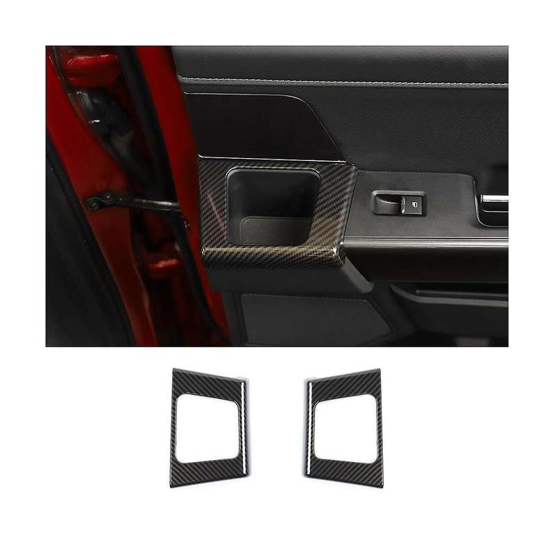 Car Rear Door Storage Box Decoration Cover Trim Sticker for 2021 2022 2023 Accessories - ABS Carbon