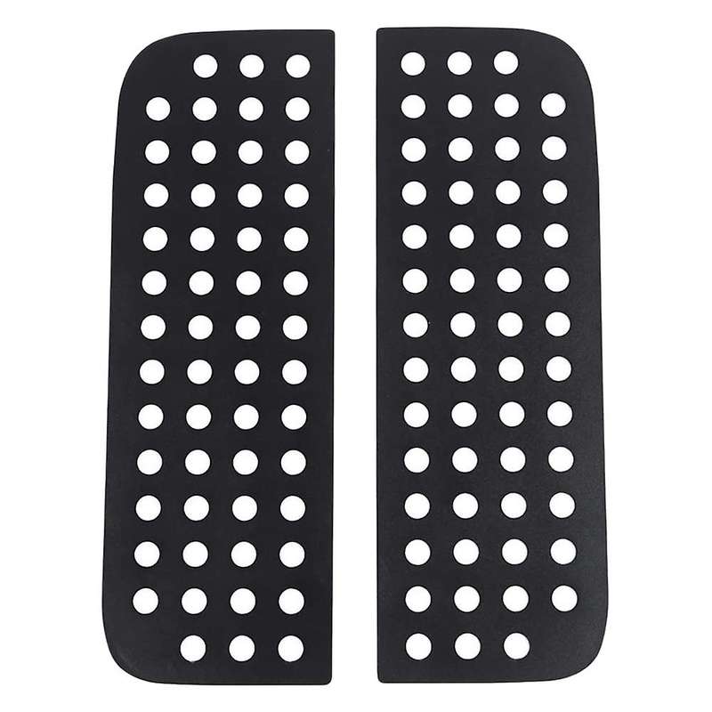 Car Rear Door Window Glass Panel Decoration Cover Trims for JL JT 2018+ 4 Door, Aluminum