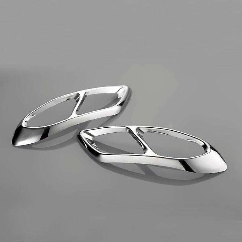 Car Rear Dual Exhaust Muffler End Pipe Stickers Cover Trims Accessories for Mondeo/ Sedan 2013-2020