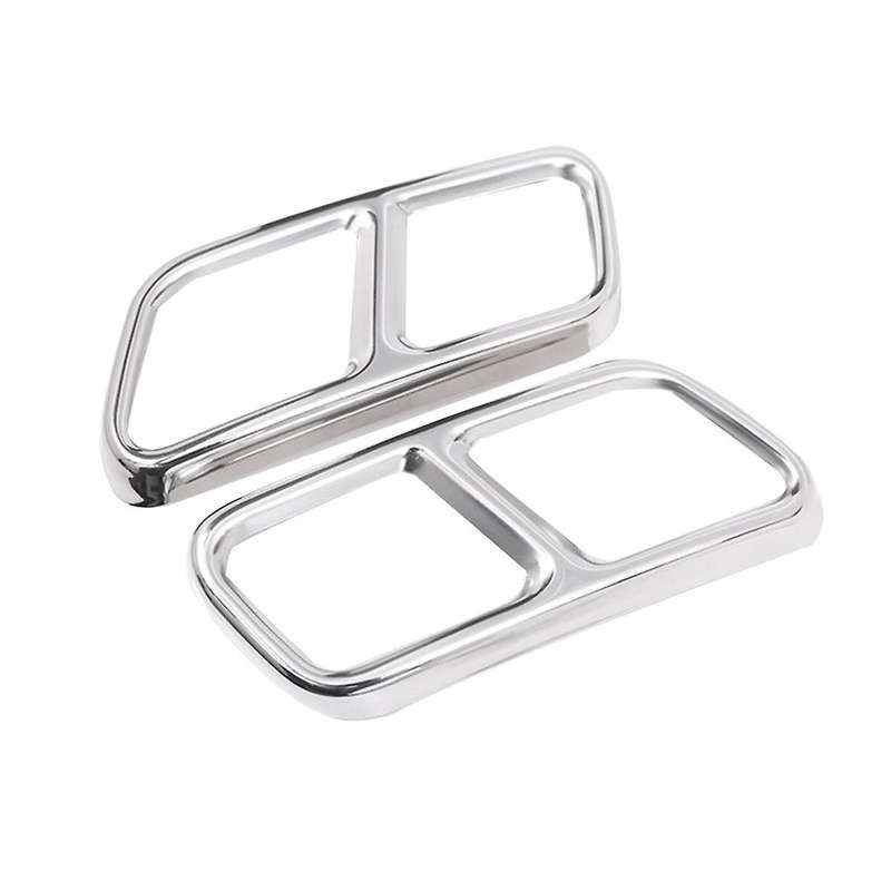 Car Rear Dual Exhaust Muffler Pipe Cover Trim for X204 2013-2015 W218 2012-2017
