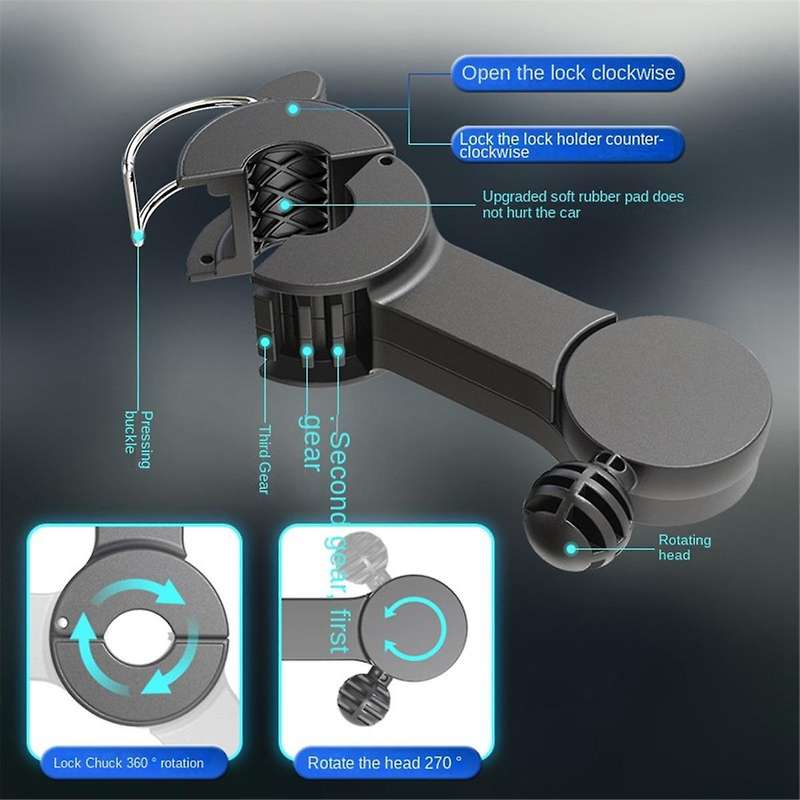 Car Rear Dual Head Fan F4207 USB Interface Car Car Multifunction Convenient Practical Car Fan