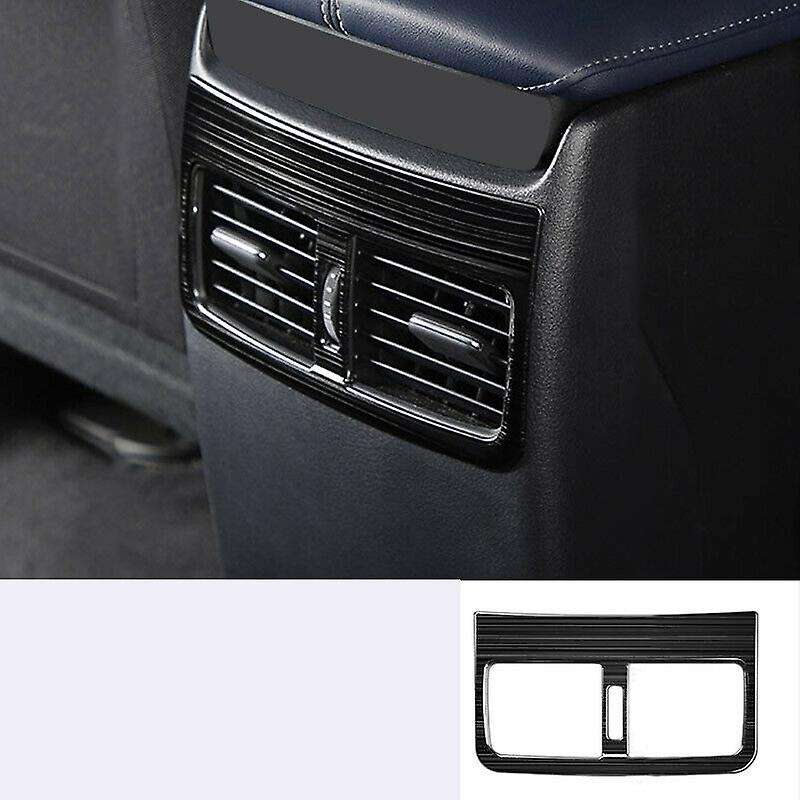 Car Rear Exhaust Vent Cover Trim Stainless Steel Rear Upside Air Conditioning Outlet Vent 1Pcs for -
