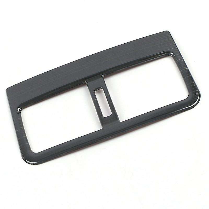 Car Rear Exhaust Vent Cover Trim Stainless Steel Rear Upside Air Conditioning Outlet Vent 1Pcs for -
