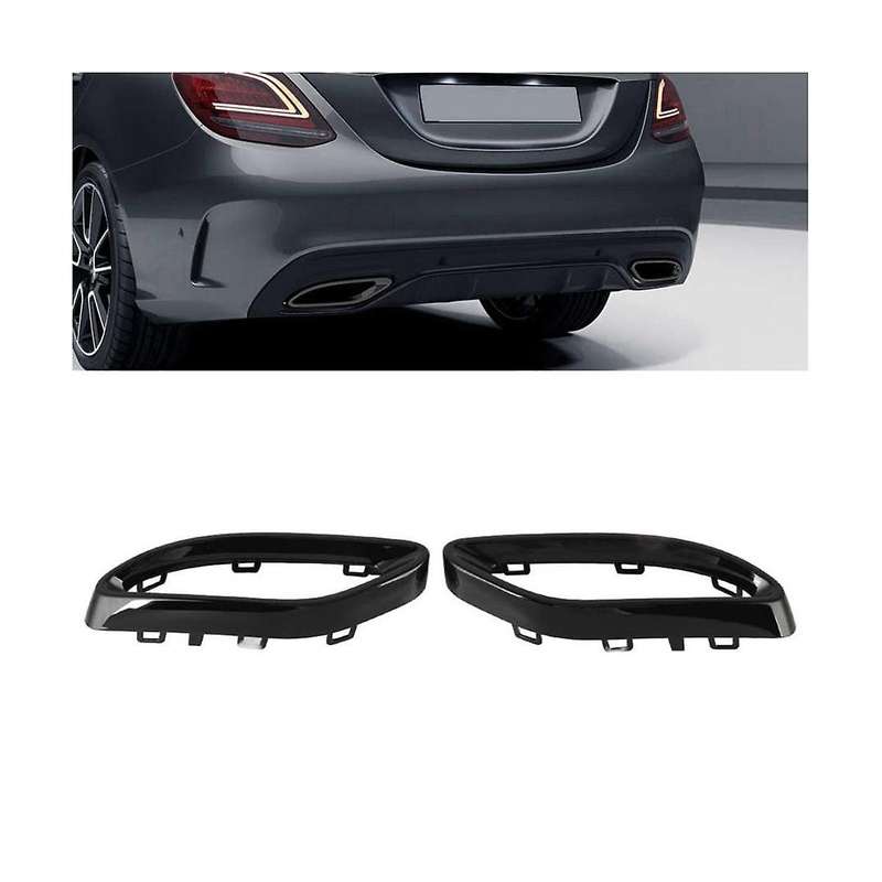 Car Rear Exhaust Muffler Tip Cover Trim Fit for C E Glc -class W177 W247 W205 W213 X253 C257
