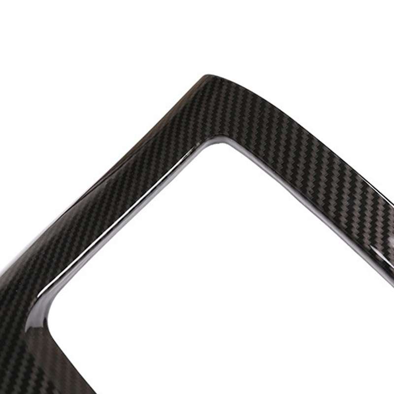Car Rear Exhaust Vent Decorative Frame for Romeo Stelvio 2017-2020 Carbon Fiber