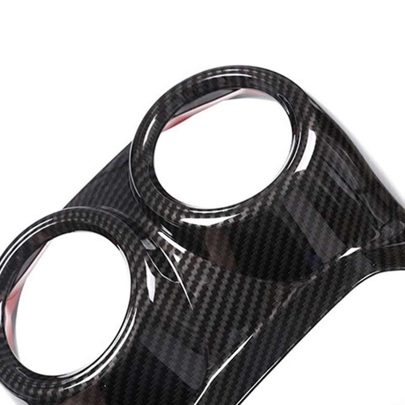 Car Rear Exhaust Vent Decorative Frame for Romeo Stelvio 2017-2020 Carbon Fiber