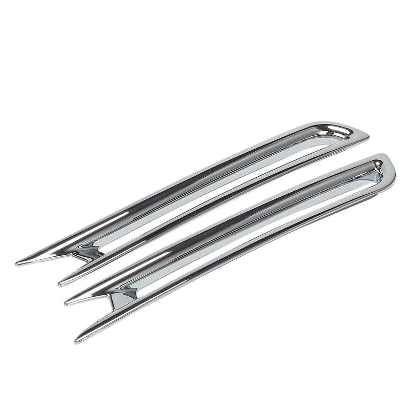 Car Rear Fog Light Cover Trim Decoration Sticker for Sienna 2021 Silver