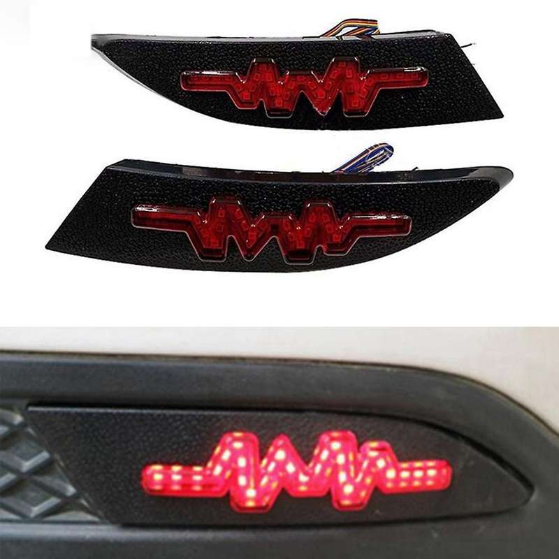 Car Rear Fog Lamp Bumper Light Brake Light Dynamic Turn Signal Reflector for Focus Sedan 2012-2018 F