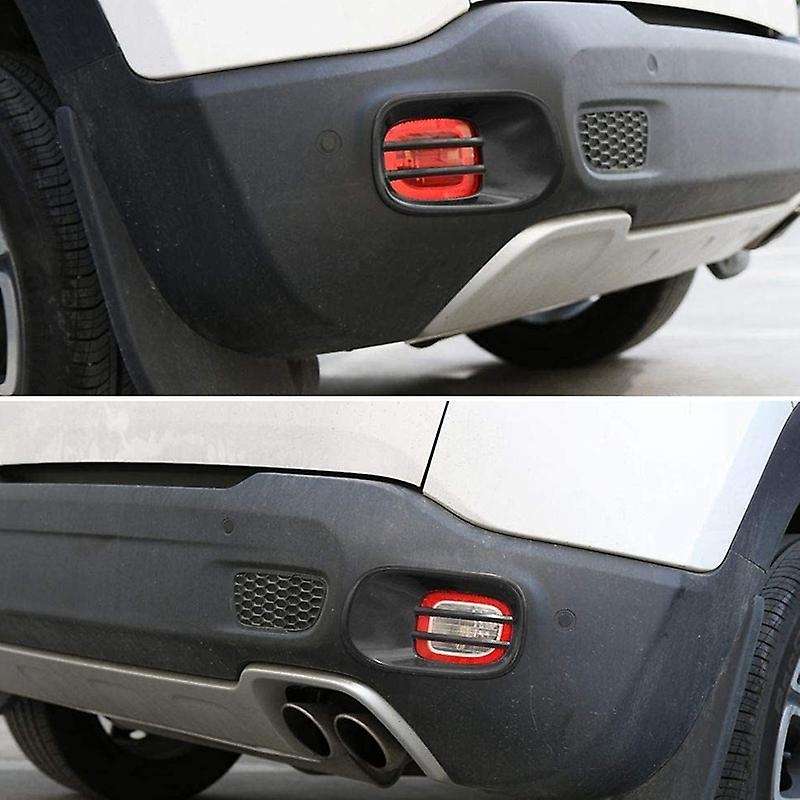 Car Rear Fog Light Cover Lamp Hoods Guard Decorative Sticker for 2016-2020 Iron Car Accessories