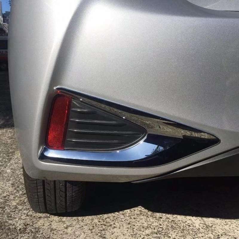 Car Rear Fog Lamp Cover Trim Tail Fog Lights Decoration Cover for YARIS/VITZ 2018-2019