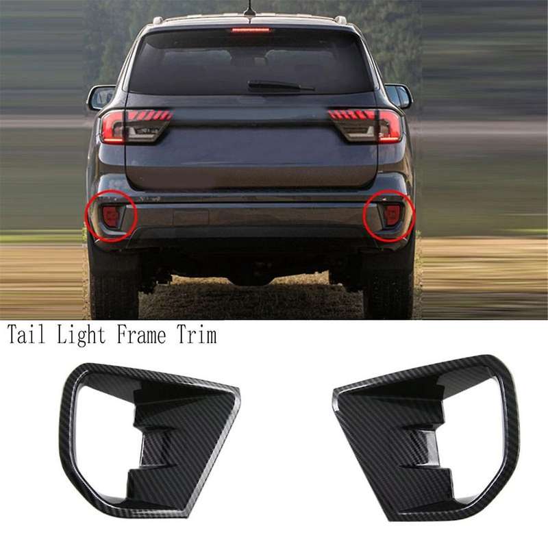Car Rear Fog Light Lamp Cover Tail Foglight Trim Styling Tail Light Frame Trim for Everest 2022 2023