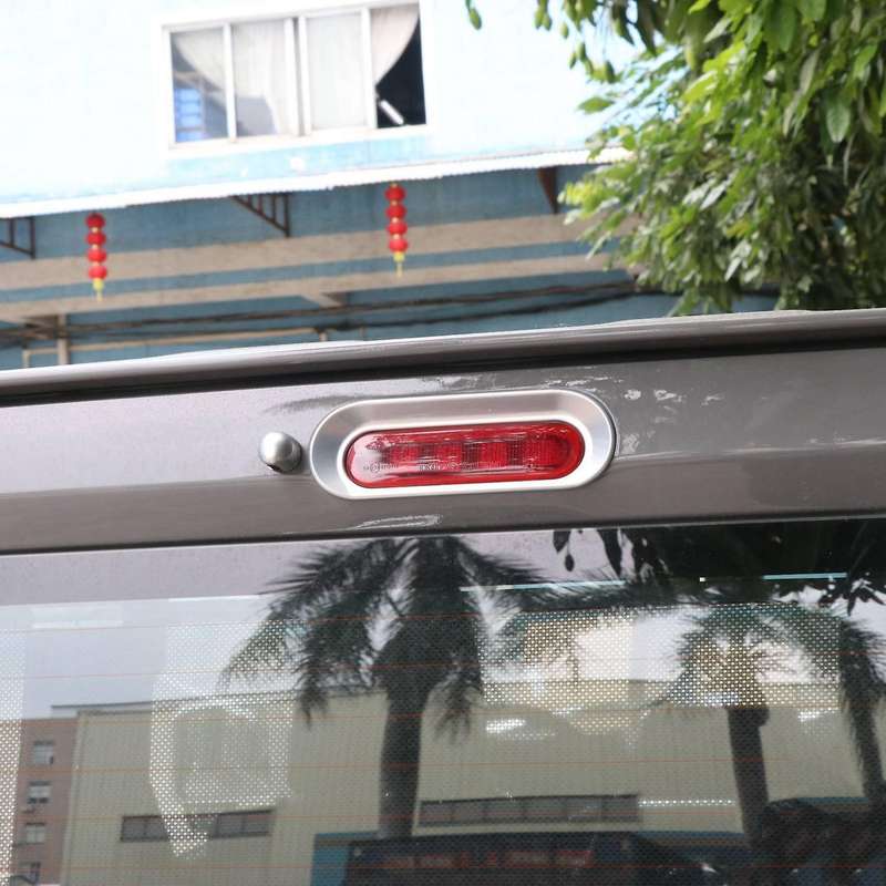Car Rear High Position Brake Light Frame Decorative Cover Stickers Accessories for Jimny 2019- Silve