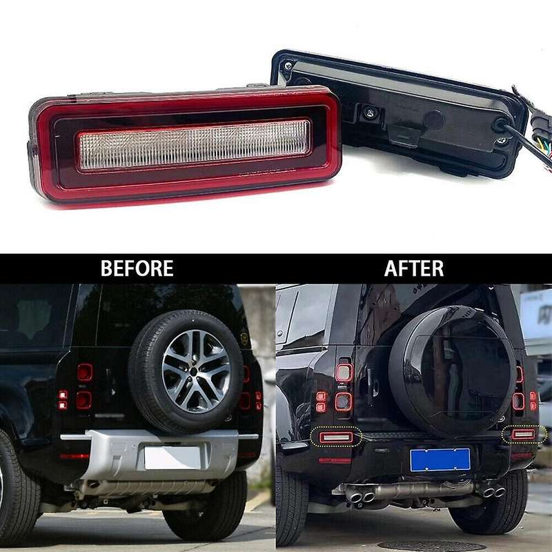 Car Rear Led Bumper Light Reflector Tail Brake Stop Lamp Turn Signal Light for 2020-2022