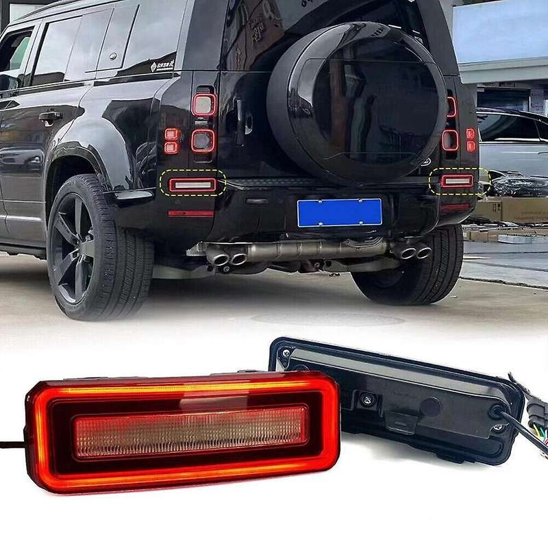 Car Rear Led Bumper Light Reflector Tail Brake Stop Lamp Turn Signal Light for 2020-2022