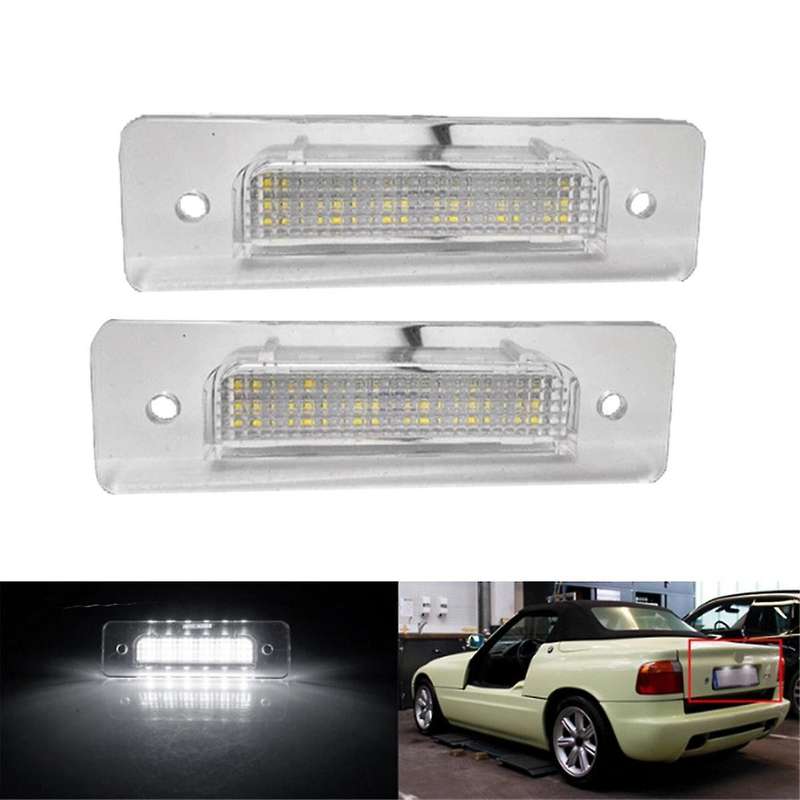 Car Rear Led License Plate Light for E30 E12 E28 E24 E23 E26 Car Accessories 63261372766 6326135466