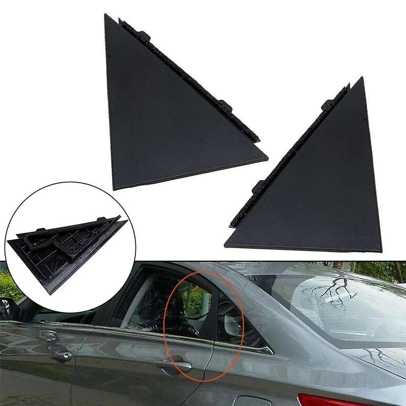 Car Rear Left Right Door Outside Pillar Molding Triangle for 2009-2014 83830-3S000 83840-3S000
