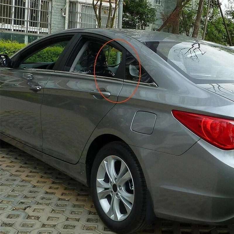 Car Rear Left Right Door Outside Pillar Molding Triangle for 2009-2014 83830-3S000 83840-3S000