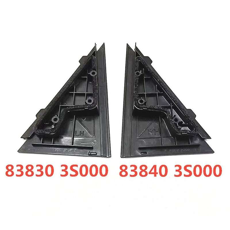 Car Rear Left Right Door Outside Pillar Molding Triangle for 2009-2014 83830-3S000 83840-3S000