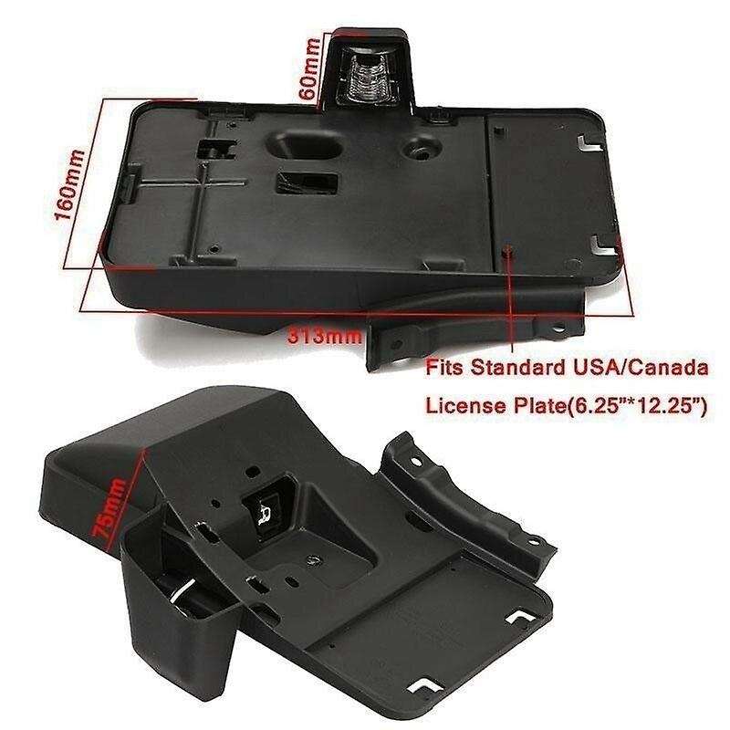 Car Rear License Plate Holder LED Light Tag Bracket for Wrangler JK JKU 2007-2017