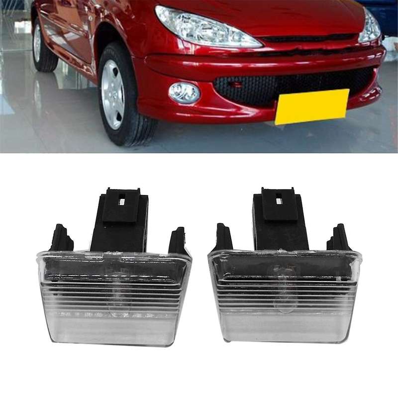 Car Rear License Plate Light License Plate Lighting Decorative for 206 207 307 406 6340.A3