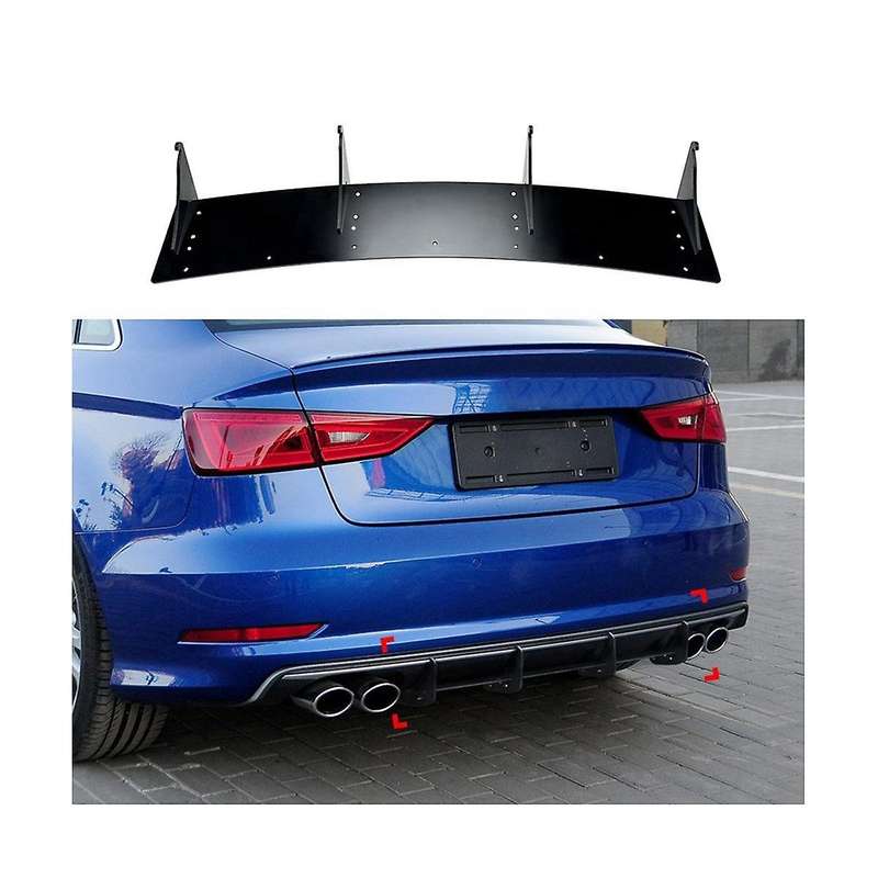 Car Rear Lip Spoiler Diffuser for S3 8v Sedan Early Stage 2013-2015 Accessories