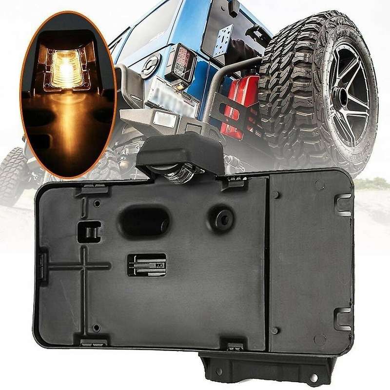 Car Rear License Plate Mounting Holder Bracket &Light for 2007-2017 JK 68064720AA