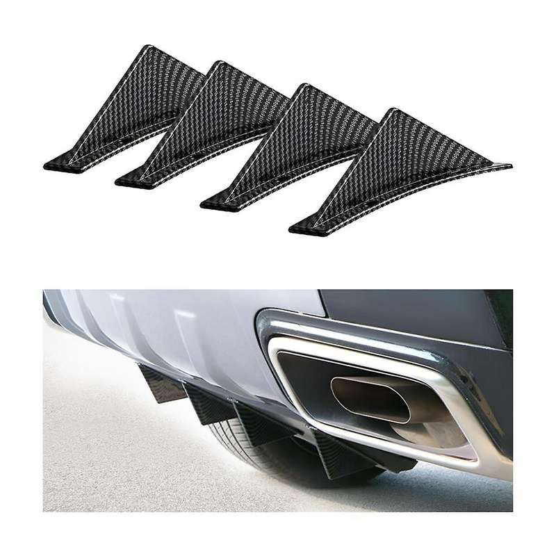 Car Rear Lower Bumper Wing Lip Diffuser,anti-crash Spoiler Fin Protector,rear Bumper Splitter Lip W