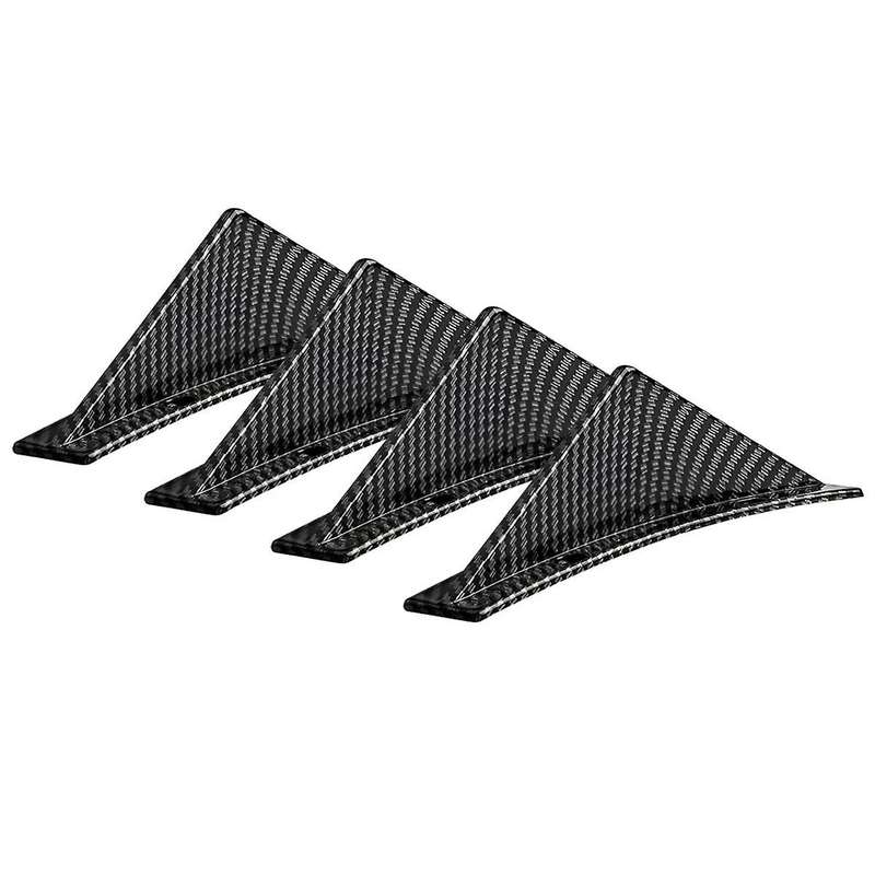 Car Rear Lower Bumper Wing Lip Diffuser,anti-crash Spoiler Fin Protector,rear Bumper Splitter Lip W