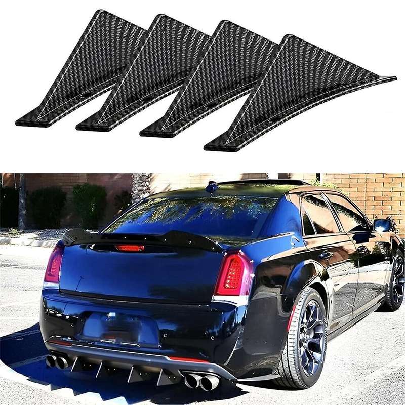 Car Rear Lower Bumper Wing Lip Diffuser,anti-crash Spoiler Fin Protector,rear Bumper Splitter Lip W