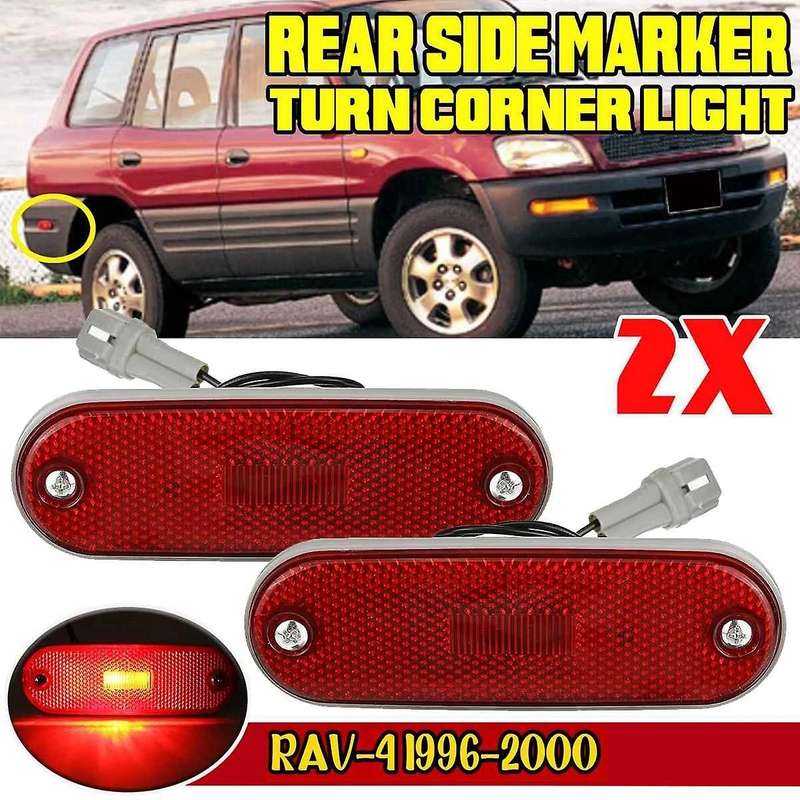 Car Rear Reflector Side Marker Lights Turn Signal Indicator Brake Stop Lamp Parking Lights for 1996