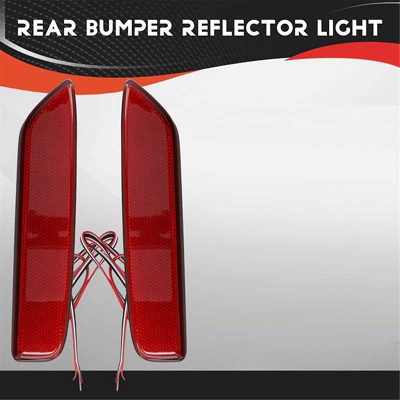 Car Rear Reflector Light Bumper Taillight Fog Light Brake Light for DELICR MINI Red