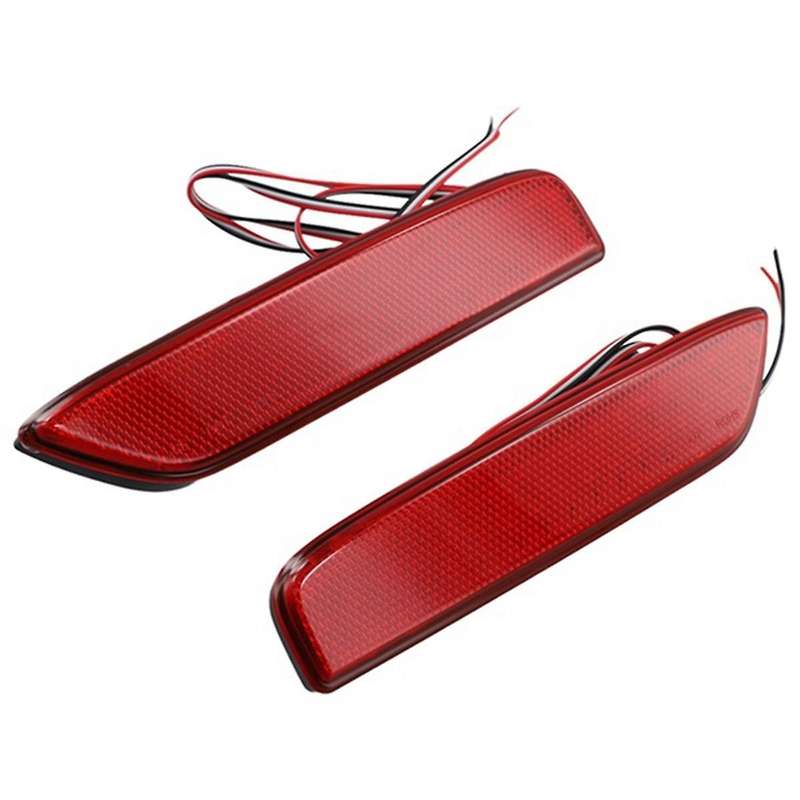 Car Rear Reflector Light Bumper Taillight Fog Light Brake Light for DELICR MINI Red