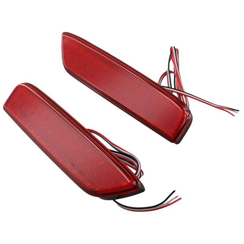 Car Rear Reflector Light Bumper Taillight Fog Light Brake Light for DELICR MINI Red